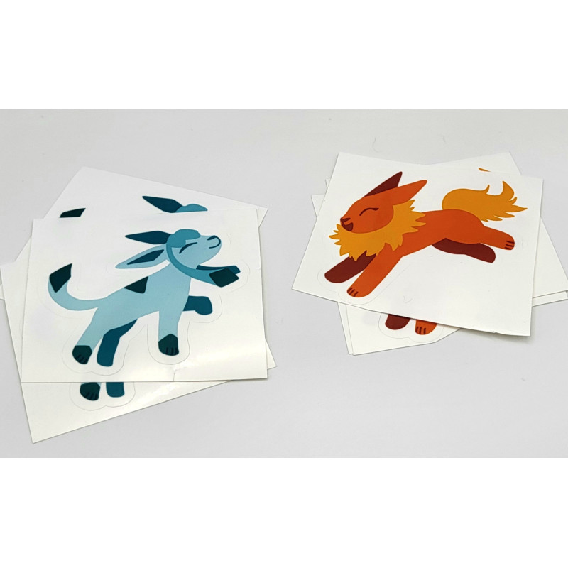 Fire & Ice Sticker Set